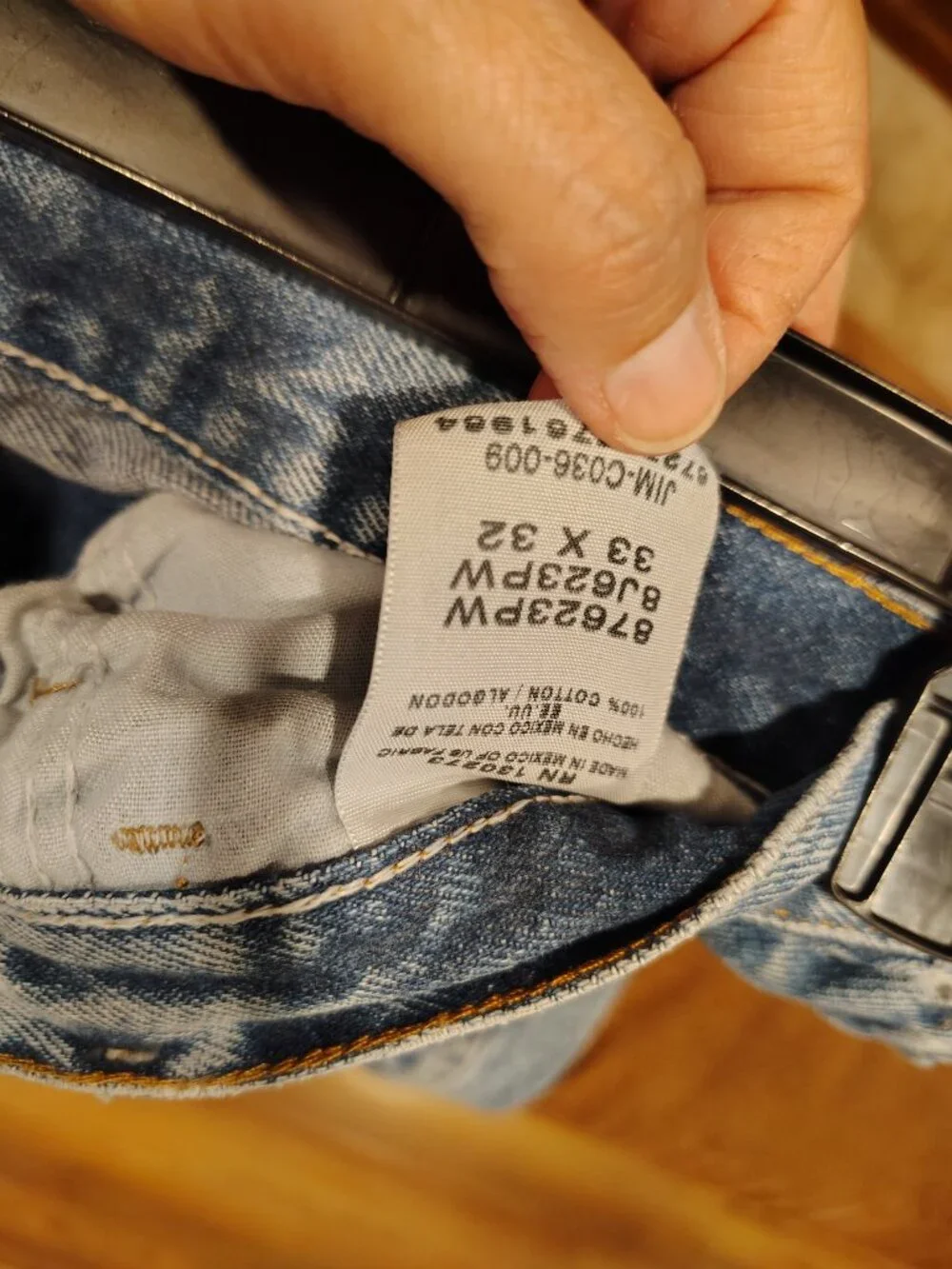 Rustler Men's Work Jeans Size 33 x 32 Cotton Denim